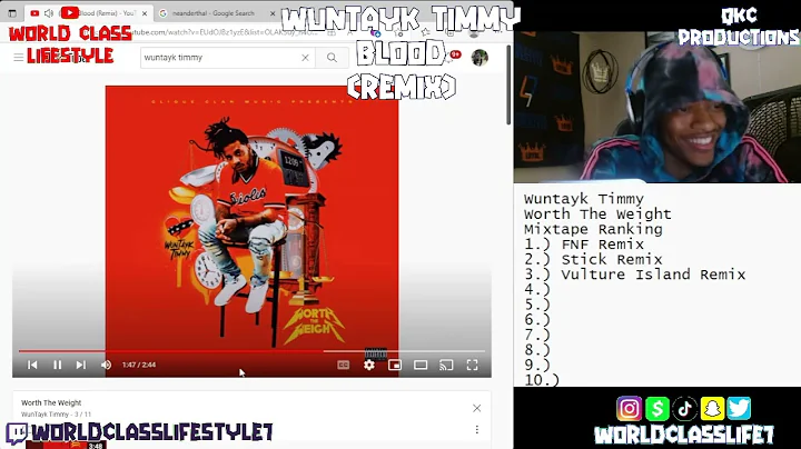 Wuntayk Timmy - Blood - Remix - Official Audio - REACTION
