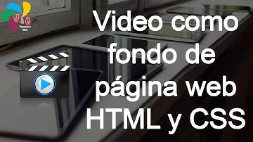 Colocar video como fondo de página web con HTML y CSS