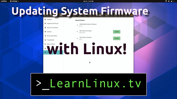 Updating Firmware from within Linux