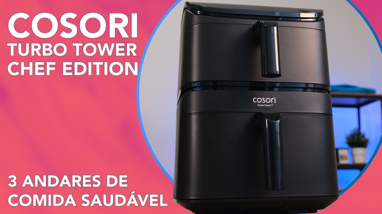 Faz TUDO ao MESMO tempo em 3 ANDARES! Cosori Turbo Tower Chef Edition