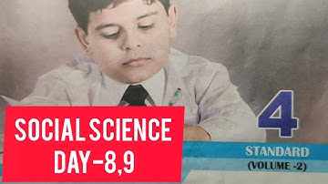 4th std//Social Science//Bridge Course Module //Day-8,9 //English Medium //