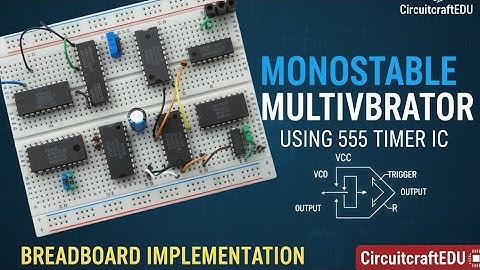 Monostable Multivibrator on Breadboard | 555 Timer IC Demo & Working Explained #skills #engineering