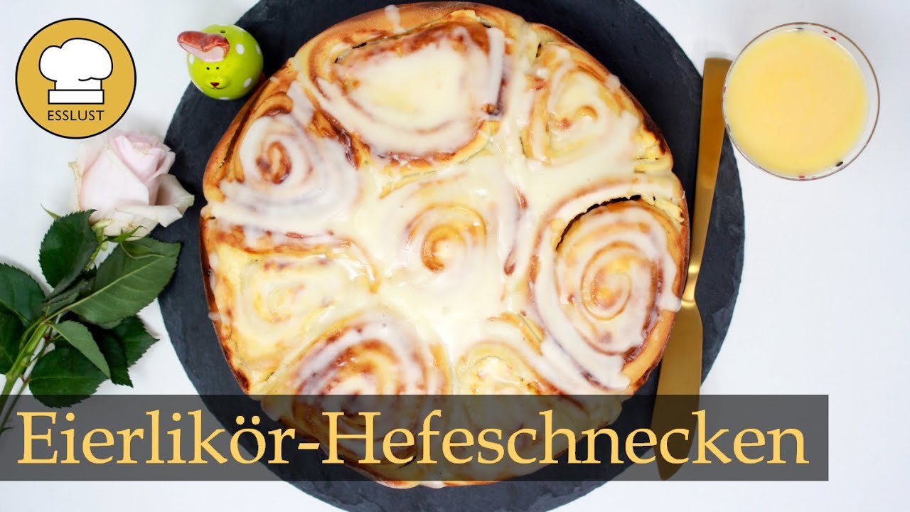 EIERLIKÖR-HEFESCHNECKEN - leckerer Osterkuchen