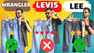 Levis vs Wrangler vs Lee- Best Blue Jeans| Does reviews actually matter? -  YouTube