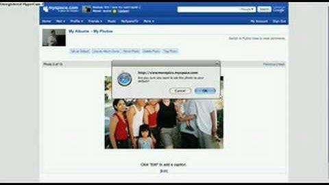 How to change your default picture on Myspace