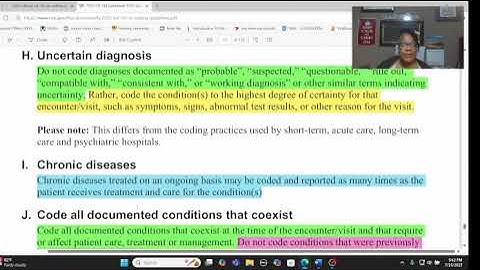 Part 41 of the Official ICD-10-CM Coding Guidelines