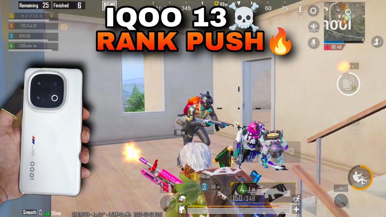 IQOO 13 BGMI 120FPS | RANK PUSH GAMEPLAY | FISLYISLIVE - YouTube