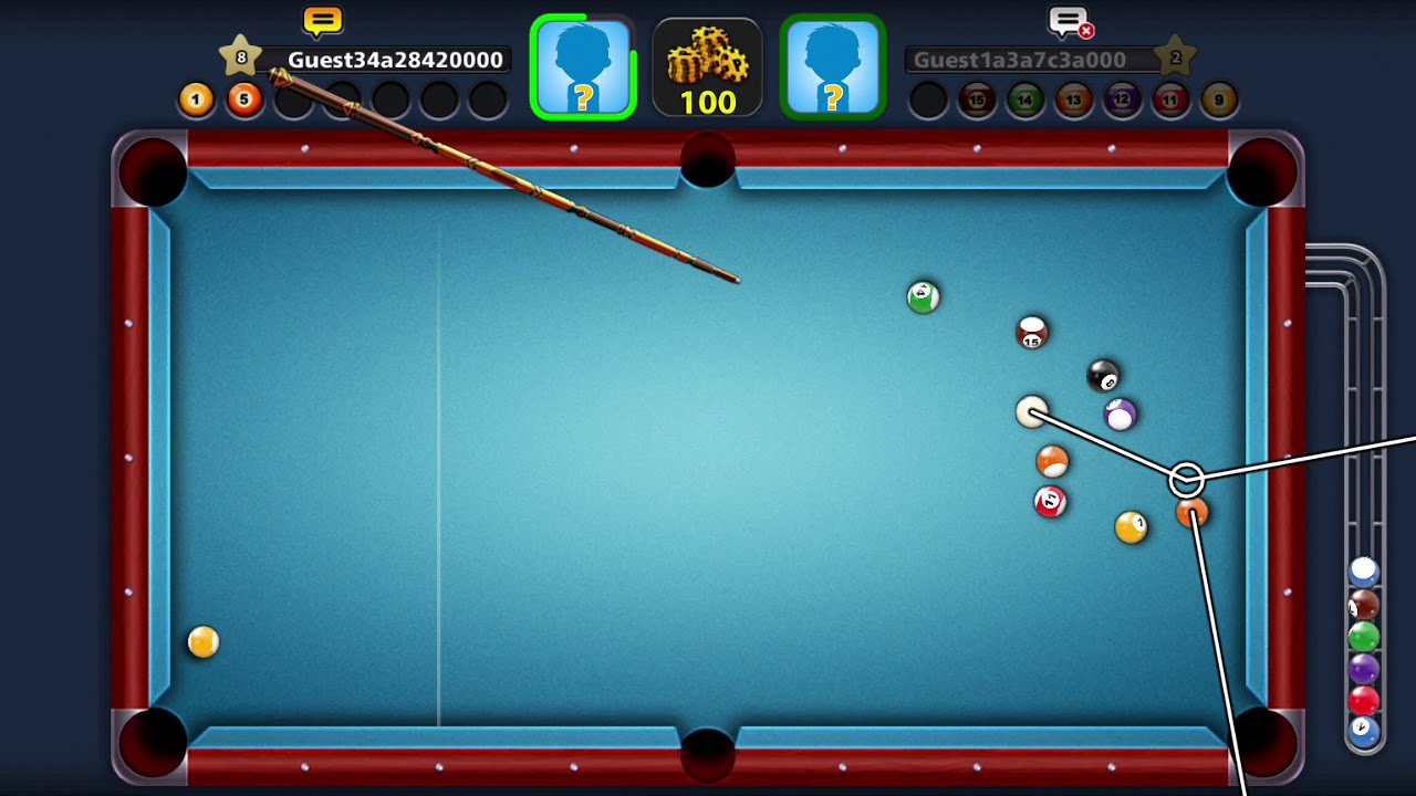 8 pool ball линии