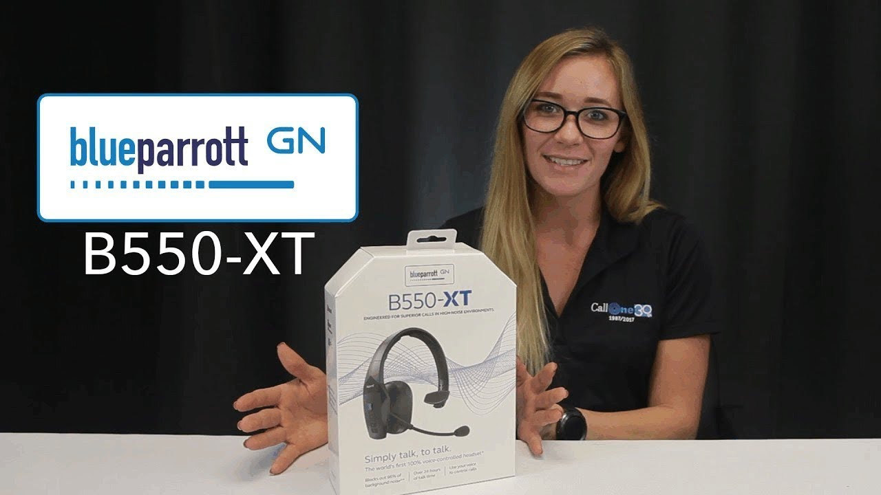 BlueParrott B550-XT Wireless Mono Bluetooth Headset with Noise Cancellation