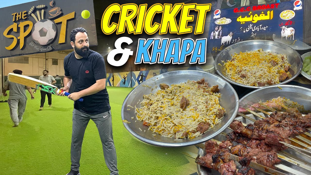 The Spot Indoor Cricketing Trying 4K Chowrangi Al Ghosia Pulao First the-spot-indoor-cricketing-trying-4k-chowrangi-al-ghosia-pulao-first