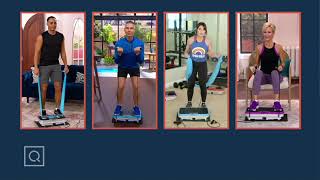 PowerFit Elite Vibration Platform with Exercise Bands & Mat on QVC