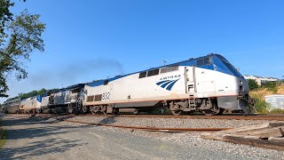 Amtrak Auto Train with THREE Different Locomotive Models in Dumfries, VA! | 7/15/2024