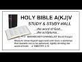 Holy bible akjv study  study hall  who can exegete romans chapters 1 thru 3 for us