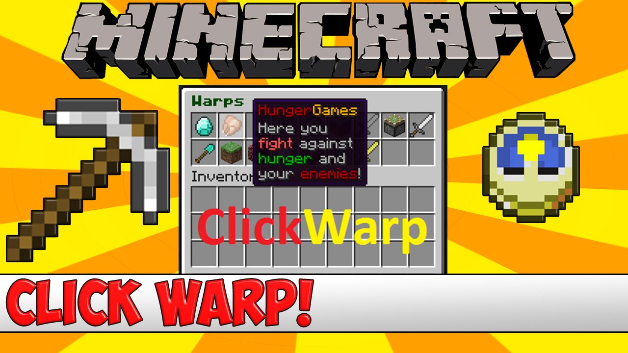 Minecraft Bukkit Plugin Click Warp Tutorial Youtube