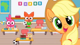 APPLEJACK VIROU PROFESSORA no PAPO TOWN SCHOOL LIFE ‹ Luli Rarity › screenshot 2