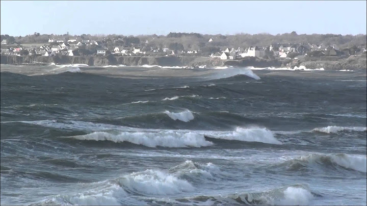Tempête et Houle sur La Côte Lorientaise ; Guidel-Plages ; D152 ; Morbihan ; Bretagne Sud  ; France