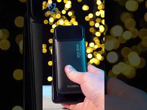 Повербанк для планшета 50000mAh Choetech B664 Deep Blue 65W PPS QC3.0 PD3.0 LED-ліхтар (43-00119), видео 1