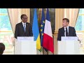 President Kagame and President Macron hold joint press conference at Palais de l'Élysée