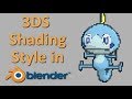 Rendering in the Pokemon 3DS Shading Style in Blender