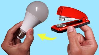 Take a Common Stapler and Fix All the LED Lamps in Your Home! How to Fix or Repair LED Bulbs Easily!