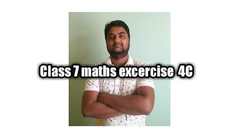Class 7 maths exercise 4C