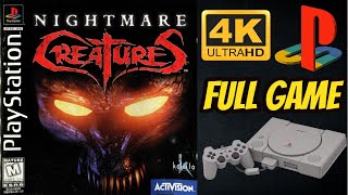 Nightmare Creatures Ps1 4K60ᶠᵖˢ Uhd Longplay Walkthrough Playthrough Full Movie Game