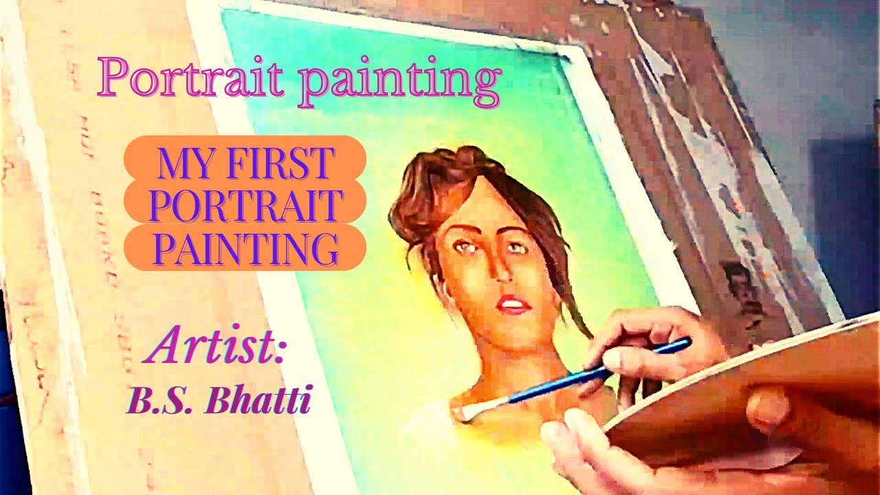 Portrait Painting how to paint a portrait by easy steps YouTube