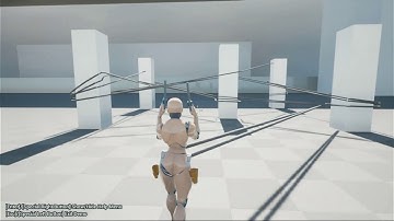 Grapple Hook Test 2 - Rope Collision and Retraction (UE4 Blueprint only)