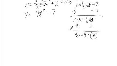Parametric Equation to Non parametric
