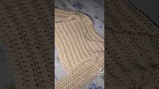crochet a sweater with me✨🤍 #crochet #crochetclothing #fashion