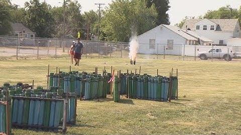 Firefighters help celebrate the 4th of July in Laurel