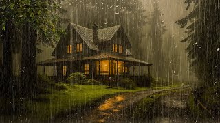 SOFT Rain Sounds for Sleeping Black Screen | Sleep & Meditation | Dark Screen Nature Sounds