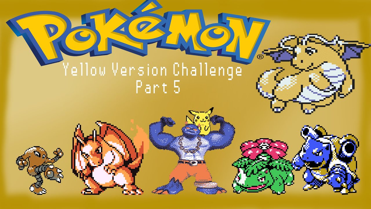 Pokemon Yellow Challenge Part 5 The Water Flowers of Cerulean City.