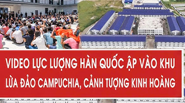 Video lực lượng Hàn Quốc ập vào khu lừa đảo Campuchia, cảnh tượng kinh hoàng