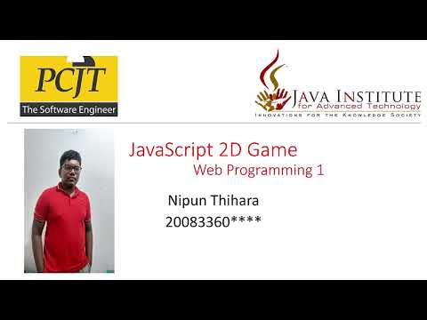 JavaScript 2D Game | Zombie Attack | Java Institute For Advanced Technology