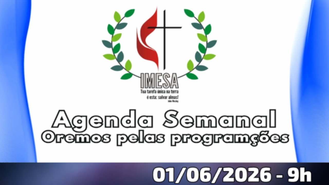 01/06/2025 - 9h | Culto de Santa Ceia ao vivo | IMESA