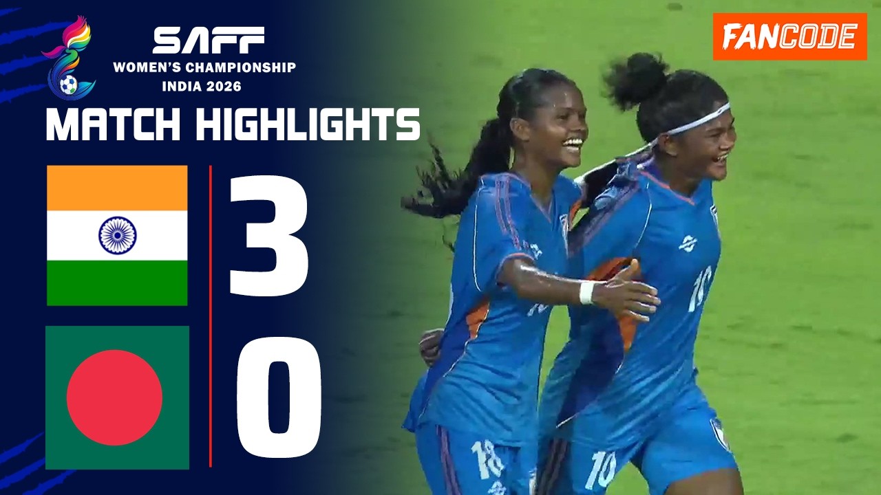 India beat Bangladesh 3-0 to sail into the semi-finals | SAFF Women's Championship Highlights