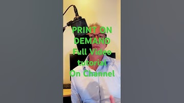 #Print on Demand tutorial on channel.  #podbusiness #printondemand #onlinebusiness #shorts #yt#