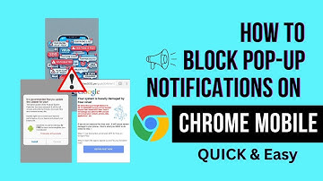 How to Block Pop-Up Notifications 🚫 on Chrome Mobile 📱 | Fake Virus Alerts etc.🚨