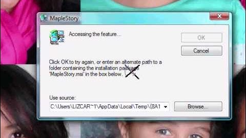 Maplestory Error Problem
