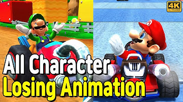 Mario Kart Arcade GP DX 1.18 (English) - All Character Losing Animation | UHD