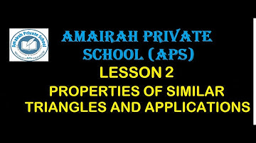 Lesson 2 Find the unknown side length & area of triangle using scale factor |prove triangles similar