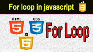 For loop in javascript in hindi || For loop tutorials #short #YouTubeshort