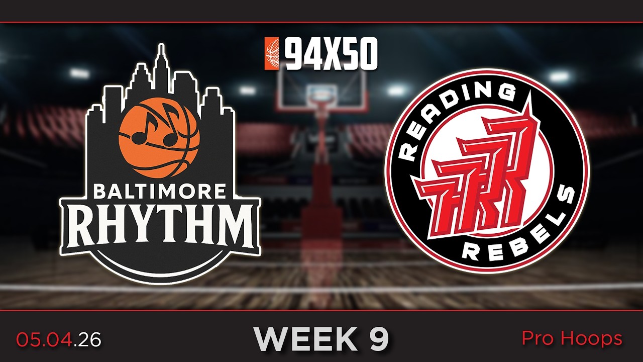 San Diego Sharks at Reading Rebels  - WEEK 9 - 94x50 Pro Basketball League