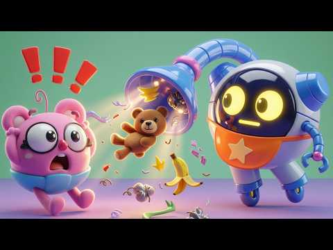 🤖 Rescue Time! Robot Nanny Helps While Mommy’s Busy! 🎶 Nursery Rhymes 🤗 Muffin Socks