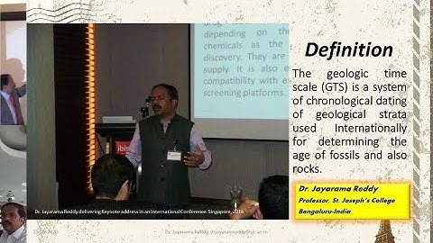 Geological Time Scale Part 2 by Dr  Jayarama Reddy