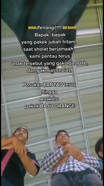 Viral ||Bapak yang lagi shalat mala di giniin