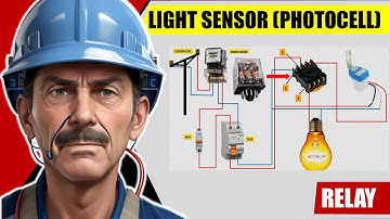 Installing a Photocell with a Relay | photocell sensor connection