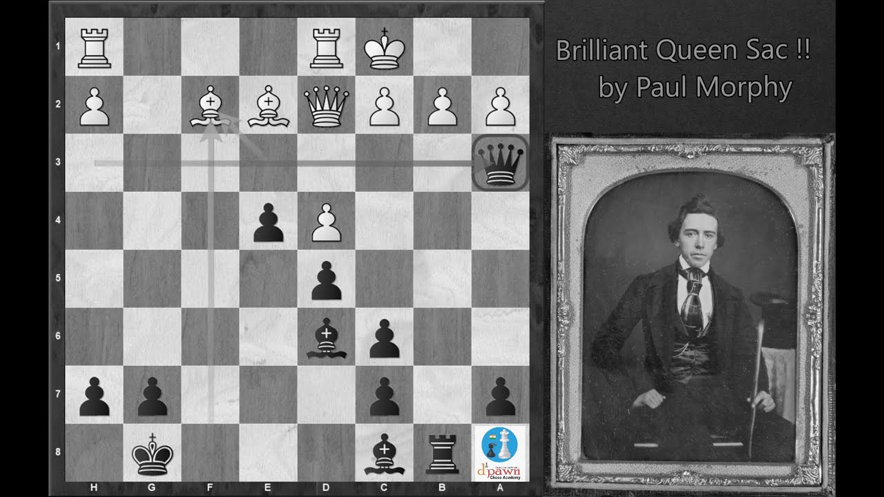 Top 3 Queen Sacrifice by World Champions in Short Chess Games, Bobby  Fischer, Paul Morphy, Capablanca, Top 3 Queen Sacrifice by World  Champions in Short Chess Games