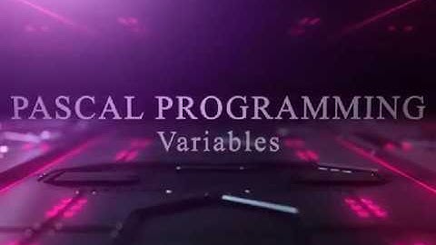PROGRAMMING IN PASCAL WITH LAZARUS 4: VARIABLES